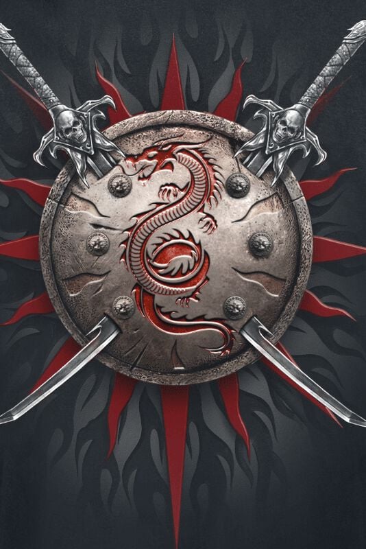 Rock Revival "Oriental Dragon Longsleeve" Long-sleeve Shirt Black By Spiral