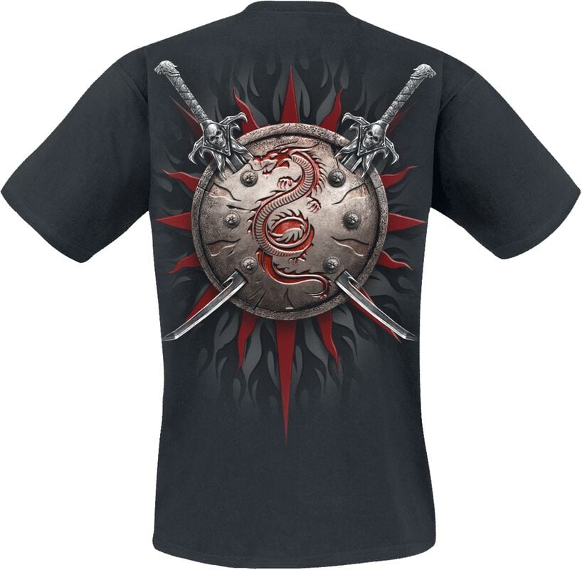 Rock Revival "Oriental Dragon" T-Shirt Black By Spiral