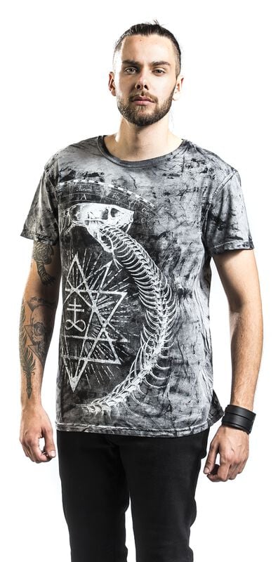 rock revival "Ouroboros Snake" T-Shirt black by Alchemy England