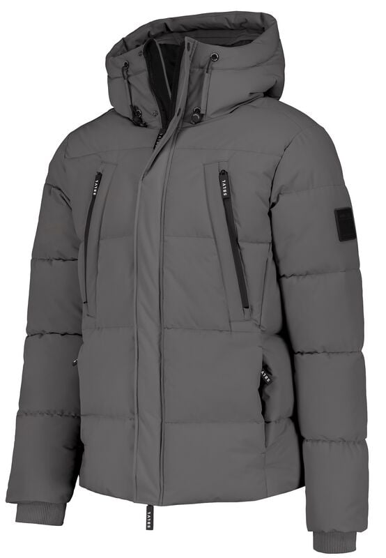 Rock Revival "OUTDOOR PUFFER JACKET" Winter Jacket Grey By Sublevel