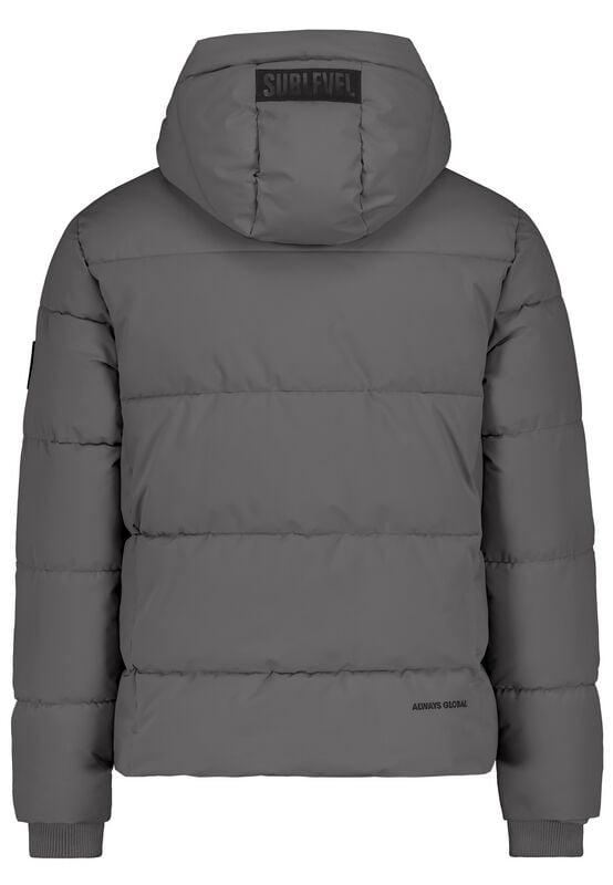 Rock Revival "OUTDOOR PUFFER JACKET" Winter Jacket Grey By Sublevel