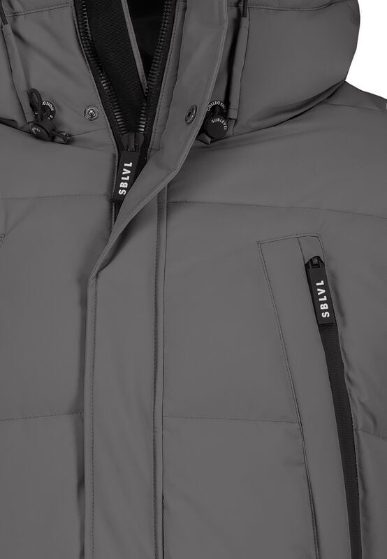 Rock Revival "OUTDOOR PUFFER JACKET" Winter Jacket Grey By Sublevel