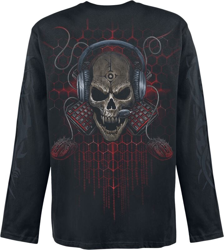 Rock Revival "PC Gamer" Long-sleeve Shirt Black By Spiral