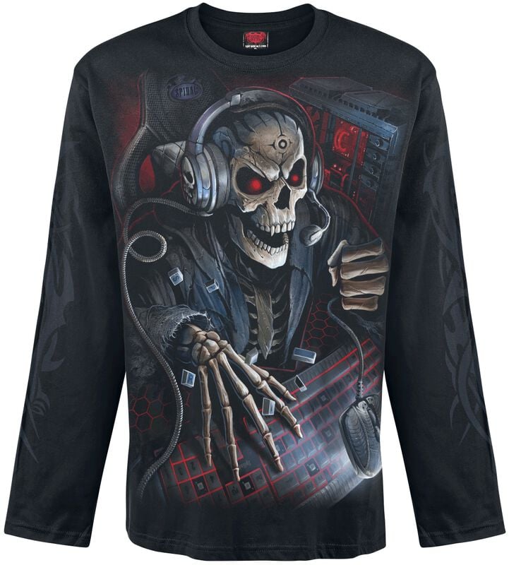 rock revival "PC Gamer" Long-sleeve Shirt black by Spiral