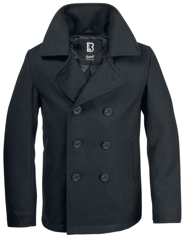 Rock Revival "Pea Coat" Uniform Jacket Black By Brandit