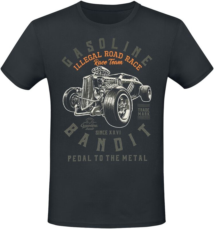 rock revival "Pedal To The Metal" T-Shirt black by Gasoline Bandit