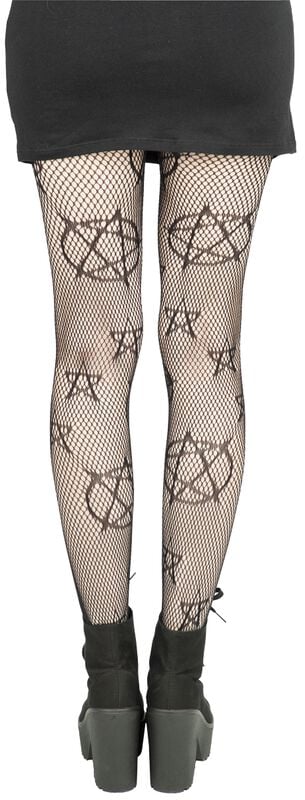 Rock Revival "Pentagram Net Tights" Tights Black By Pamela Mann