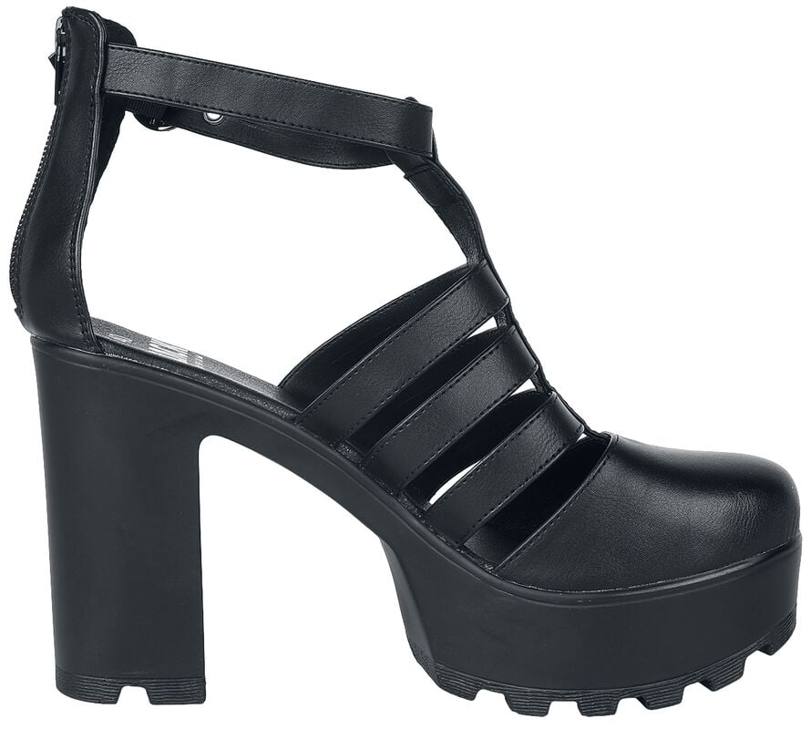 Rock Revival "Plateau High Heels" High Heel Black By Black Premium By EMP