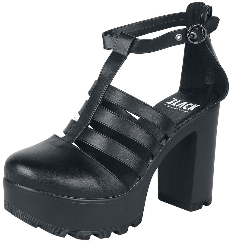 rock revival "Plateau High Heels" High Heel black by Black Premium by EMP