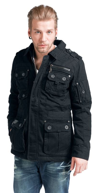 rock revival "Platinum Vintage" Winter Jacket black by Brandit