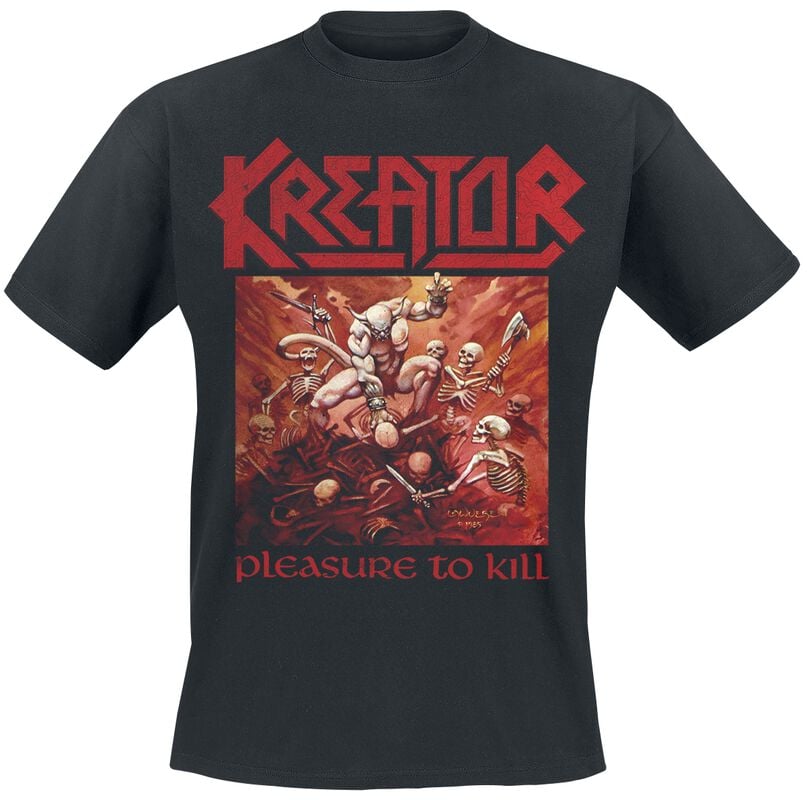 rock revival "Pleasure To Kill" T-Shirt black by Kreator