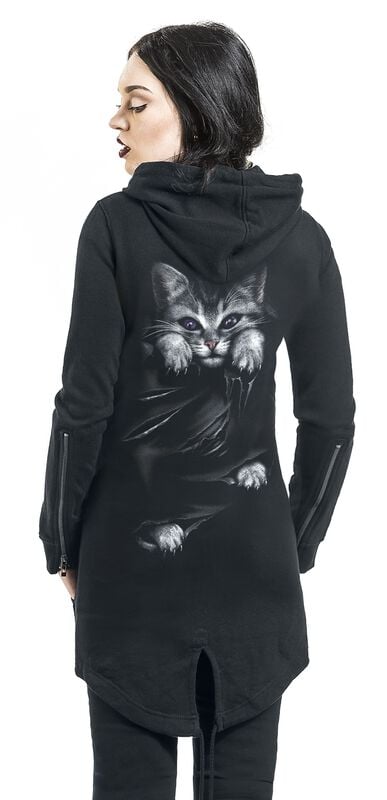 Rock Revival "Pocket Kitten" Hoodie Jacket Black By Spiral