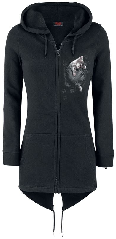 Rock Revival "Pocket Kitten" Hoodie Jacket Black By Spiral