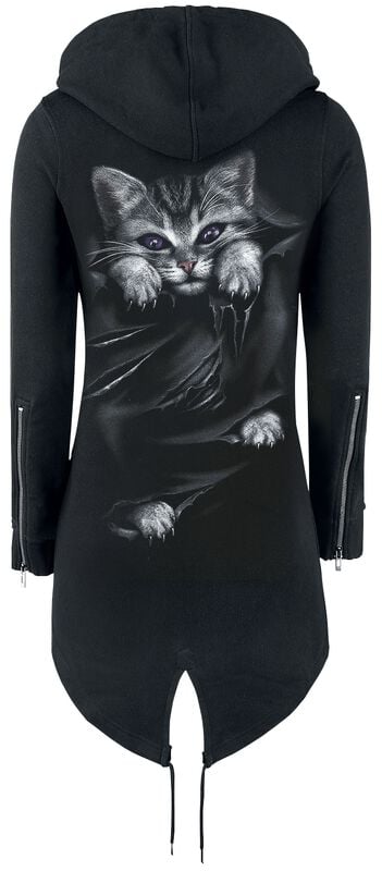 Rock Revival "Pocket Kitten" Hoodie Jacket Black By Spiral