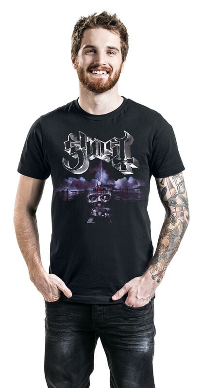 Rock Revival "Portrait Wide Logo" T-Shirt Black By Ghost