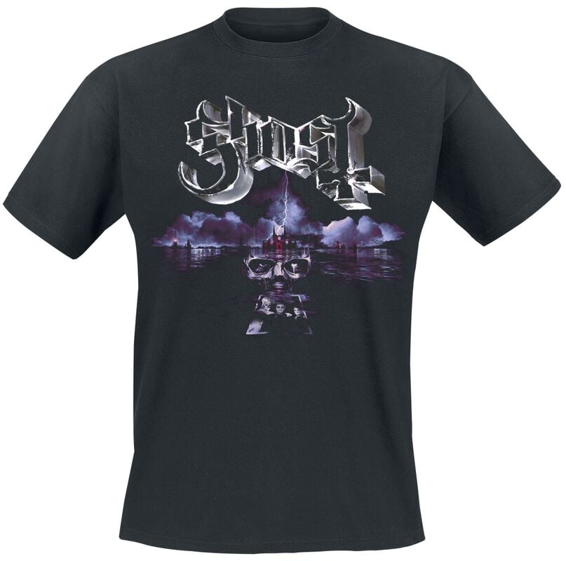 rock revival "Portrait Wide Logo" T-Shirt black by Ghost