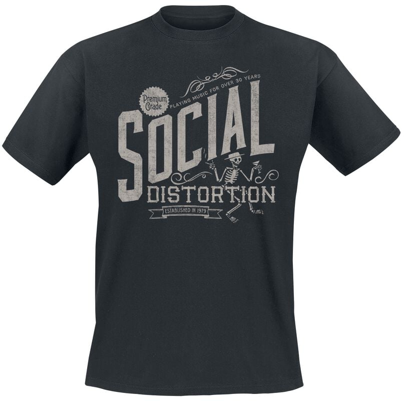 rock revival "Premium Grade" T-Shirt black by Social Distortion