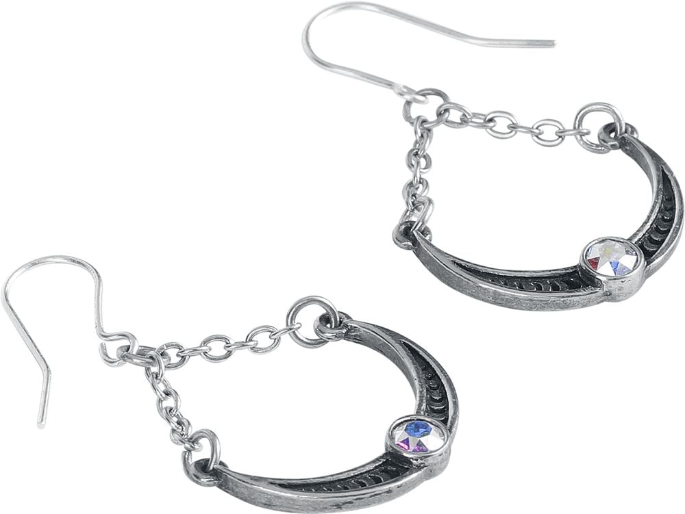 Rock Revival "Priestess Of Ishtar Earrings" Ear Studs Silver-coloured By Alchemy Gothic