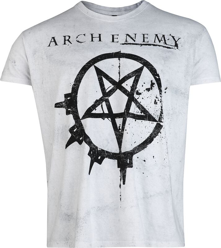 rock revival "Pure Fucking Metal" T-Shirt white-grey by Arch Enemy