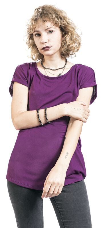 rock revival "Purple T-shirt" T-Shirt plum by RED by EMP