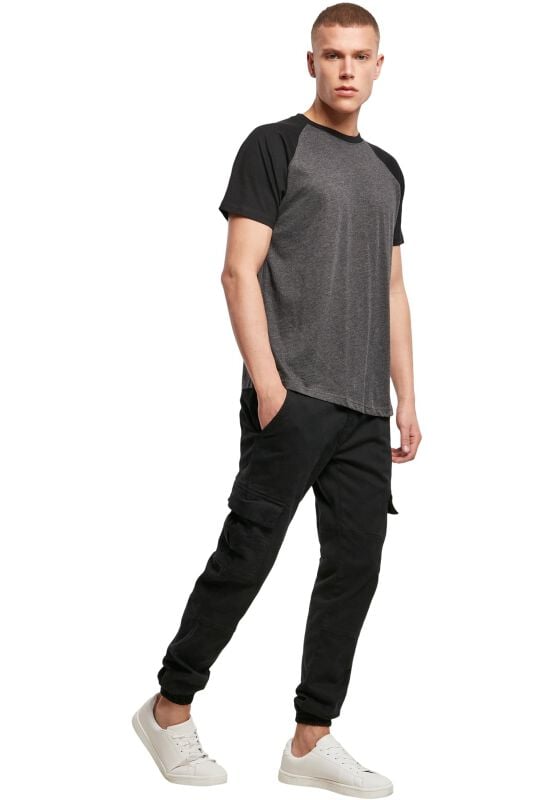 rock revival "Raglan Contrast T-shirt" T-Shirt black-grey by Build Your Brand