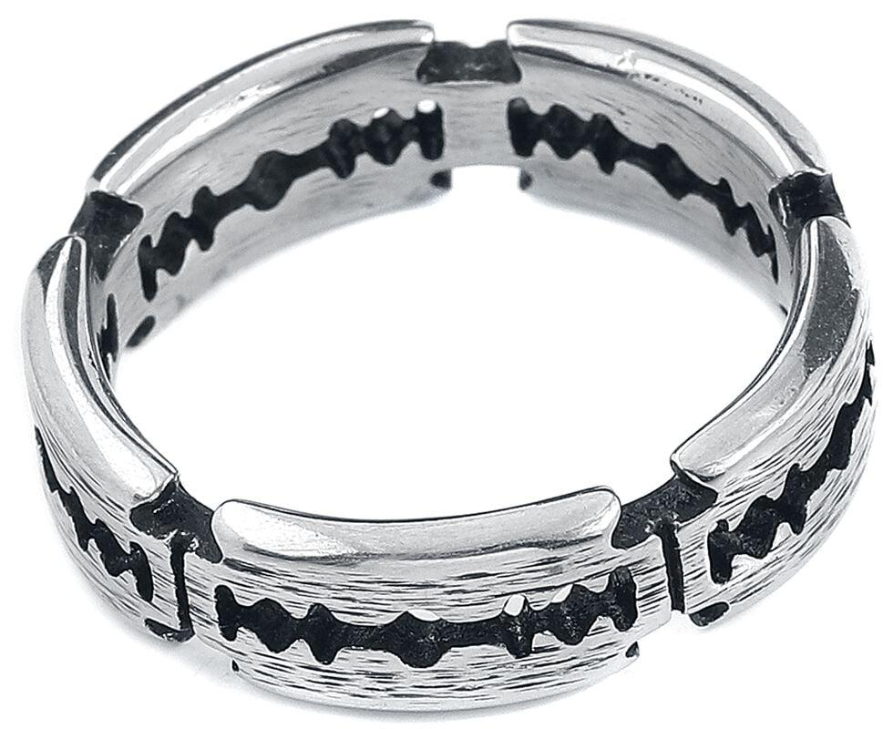 Rock Revival "Razorblades" Ring Silver-coloured By EtNox Hard And Heavy