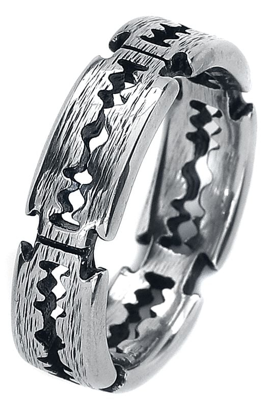 Rock Revival "Razorblades" Ring Silver-coloured By EtNox Hard And Heavy