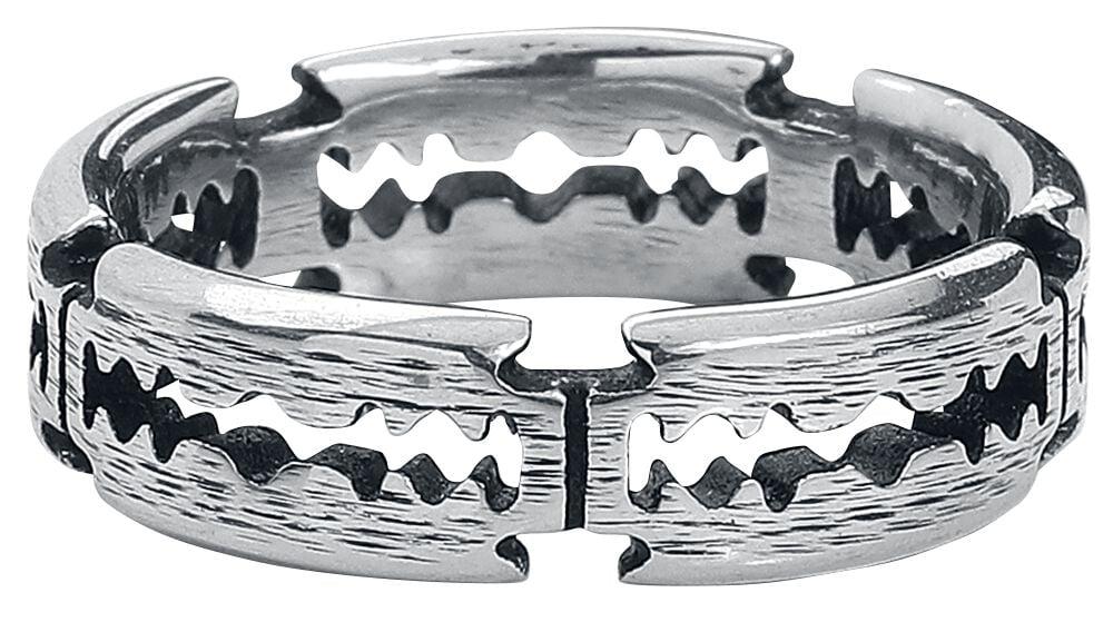 rock revival "Razorblades" Ring silver-coloured by etNox hard and heavy