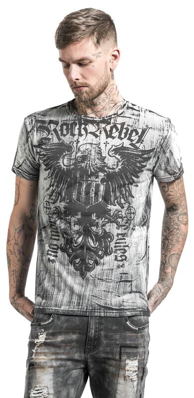rock revival "Rebel Soul" T-Shirt white by Rock Rebel by EMP