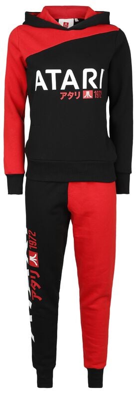 Rock Revival "Red Black - Colour Patchwork" Tracksuit Black-red By Atari