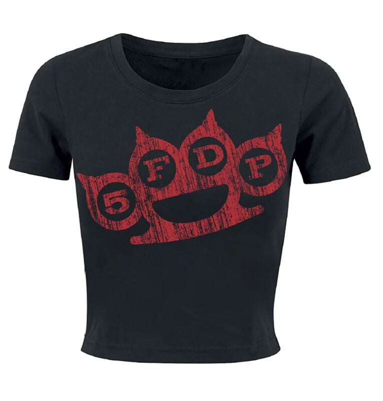 rock revival "Red Nuckles Distressed" T-Shirt black by Five Finger Death Punch