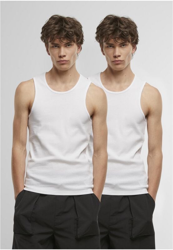 rock revival "Ribbed Vests (2-pack)" Tanktop white by Urban Classics