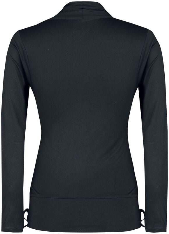 Rock Revival "Ribbon Longsleeve" Long-sleeve Shirt Black-grey By Black Premium By EMP