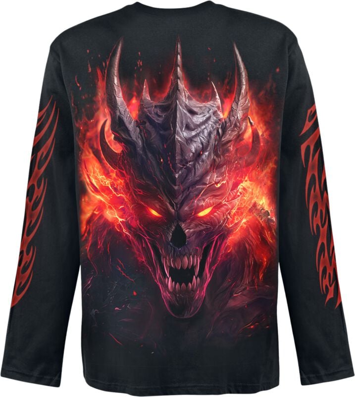 Rock Revival "Riff Burner - Long-sleeved Top" Long-sleeve Shirt Black By Spiral