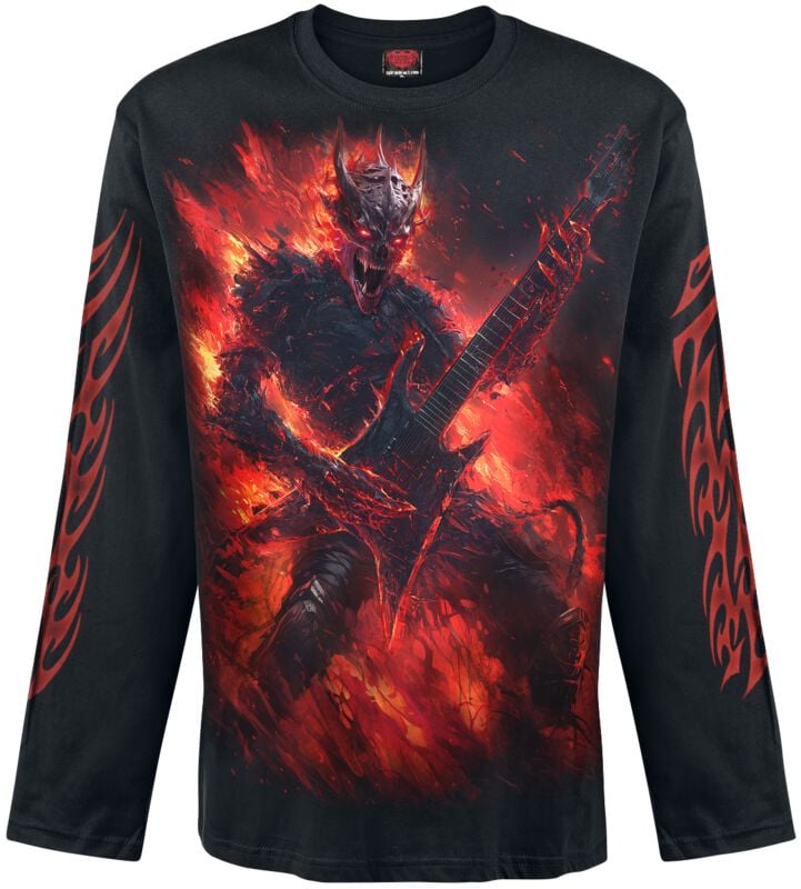 Rock Revival "Riff Burner - Long-sleeved Top" Long-sleeve Shirt Black By Spiral