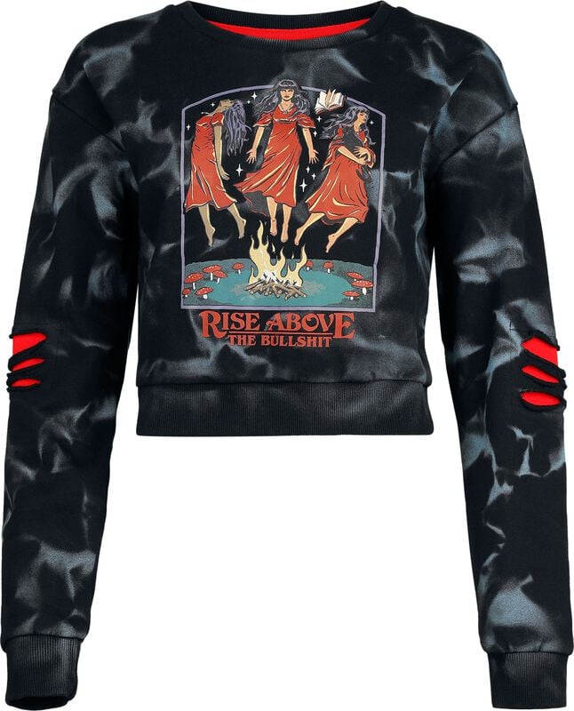 rock revival "Rise Above the Bullshit" Sweatshirt blue-black by Steven Rhodes
