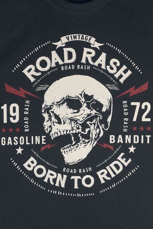 Rock Revival "Road Rash II" T-Shirt Black By Gasoline Bandit