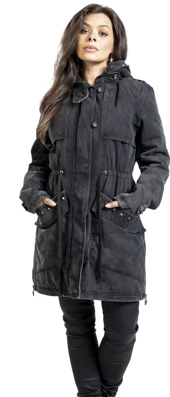 rock revival "Rock me hard" Mid-Season Jackets grey by Rock Rebel by EMP