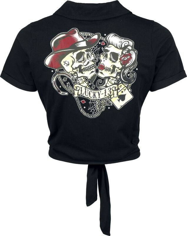 Rock Revival "Rock Rebel X Lucky 13 - Blouse" Blouse Black By Rock Rebel By EMP