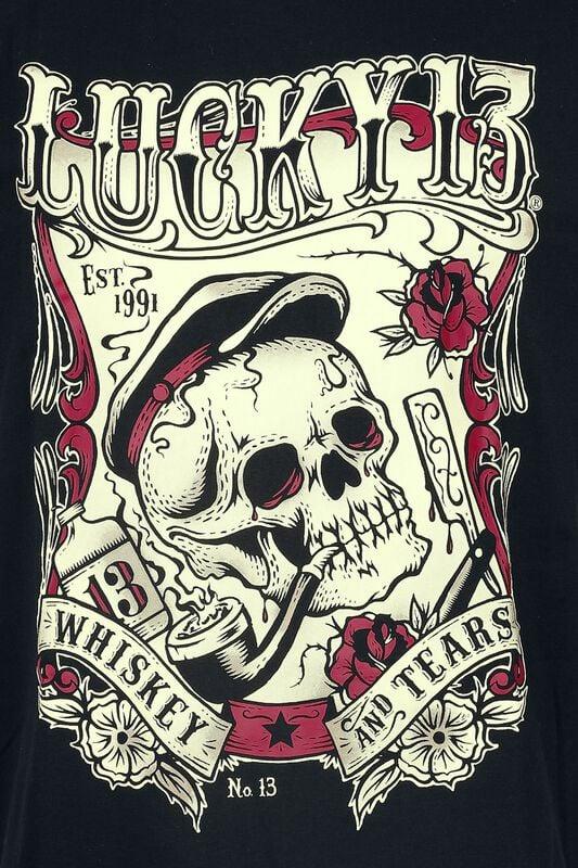 Rock Revival "Rock Rebel X Lucky 13 - T-shirt" T-Shirt Black By Rock Rebel By EMP