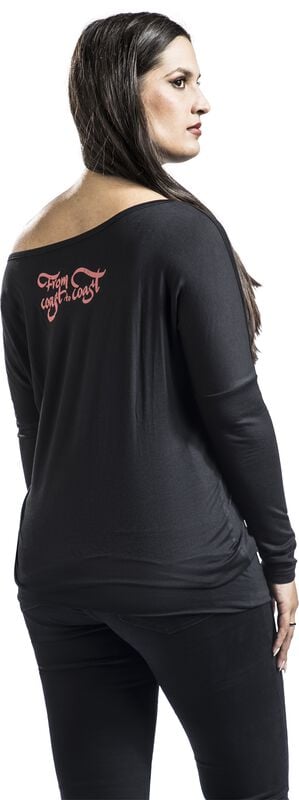 Rock Revival "Rock Rebel X Route 66 - Longsleeve" Long-sleeve Shirt Black By Rock Rebel By EMP