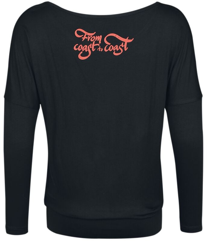 Rock Revival "Rock Rebel X Route 66 - Longsleeve" Long-sleeve Shirt Black By Rock Rebel By EMP