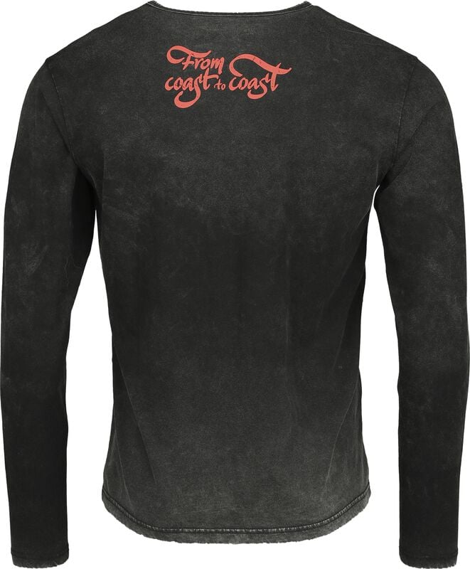 Rock Revival "Rock Rebel X Route 66 - Longsleeve" Long-sleeve Shirt Black By Rock Rebel By EMP