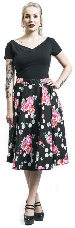 rock revival "Alex Top" T-Shirt black by Hell Bunny