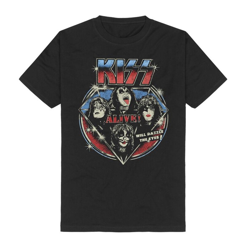 rock revival "Alive Vintage" T-Shirt black by Kiss