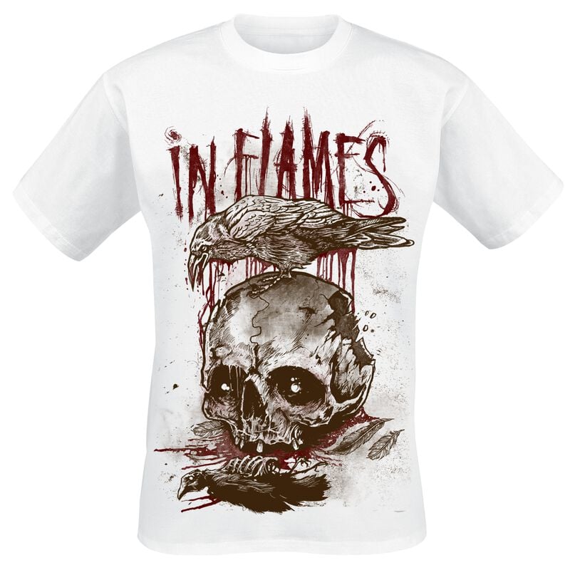 rock revival "All For Me" T-Shirt white by In Flames