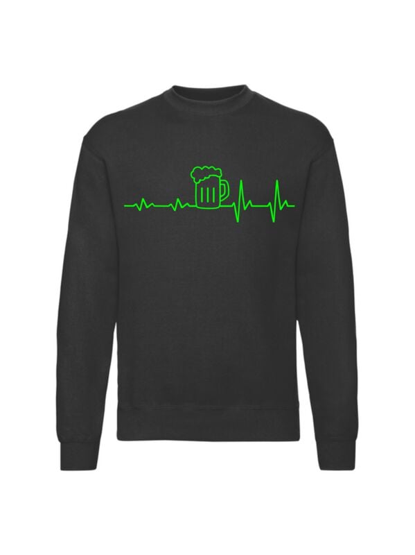 rock revival "Beer ECG" Sweatshirt black by Slogans