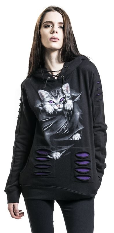 rock revival "Bright Eyes" Hoodie black by Spiral