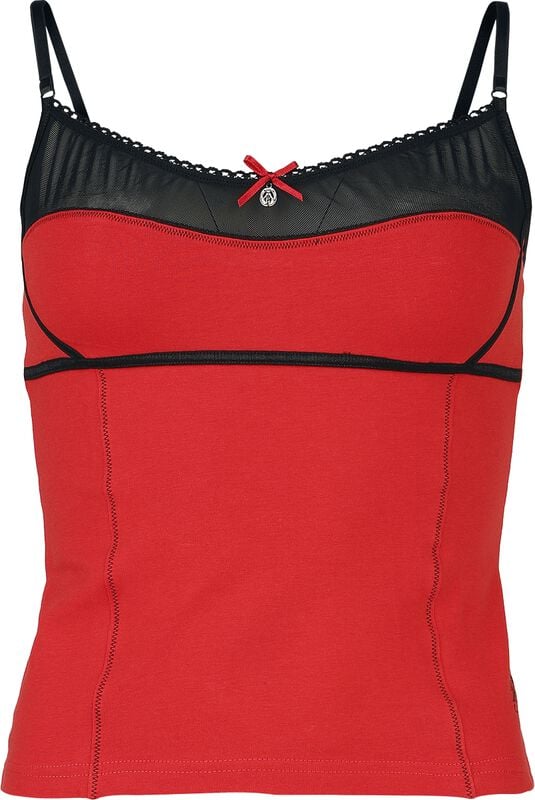 rock revival "Coquette" Top red by Vive Maria
