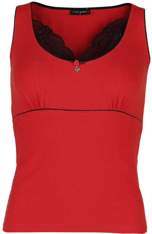 rock revival "Coquette Top" Top red by Vive Maria